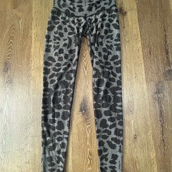 Elektrix Love Leopard Print Leggings Made in USA From Recycled Materials - Picture 2 of 5